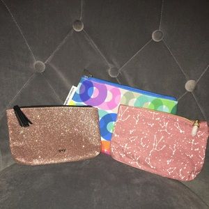 3 cosmetic bags